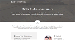 Desktop Screenshot of datingcustserv.com
